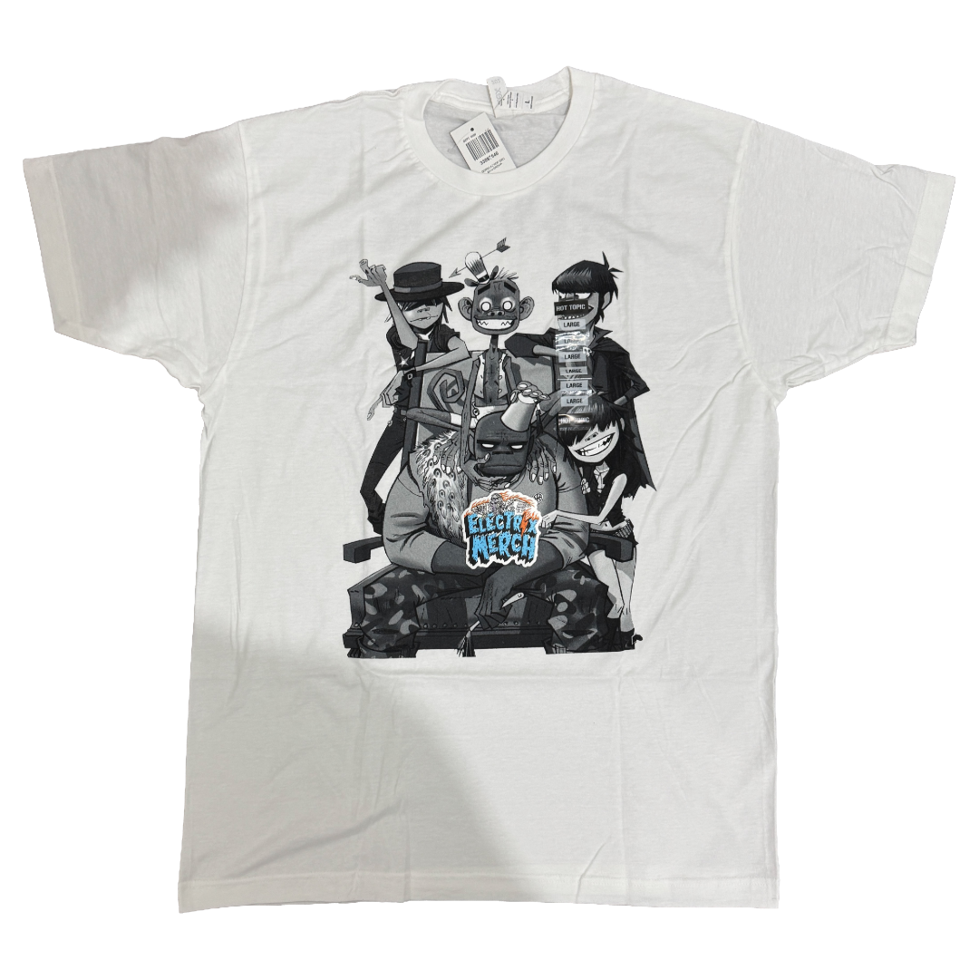 GORILLAZ - Black & White Group Photo