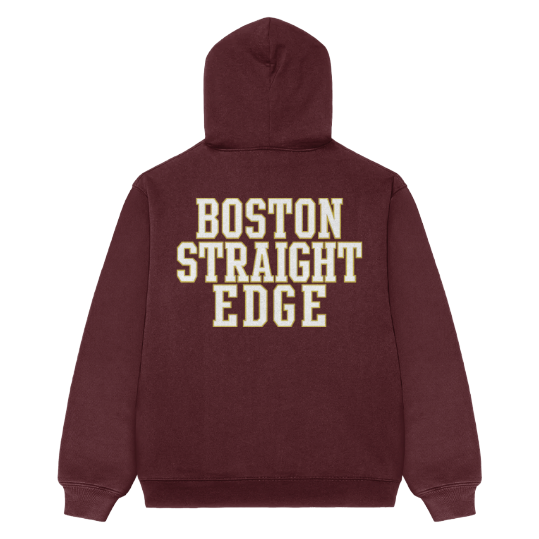 PRE ORDER - HAVE HEART - BOSTON STRAIGHT EDGE HOODIE BURGUNDY