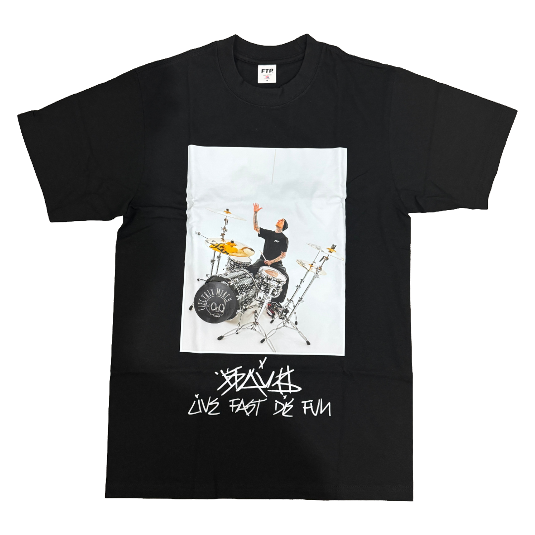 FUCKTHEPOPULATION - FTP + FAMOUS TRAVIS BARKER BLACK